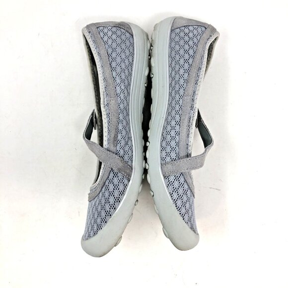Skechers Shoes Womens 8.5 Gray Relaxed Fit Air Cooled Memory Foam Mary Jane Flat - Picture 4 of 11